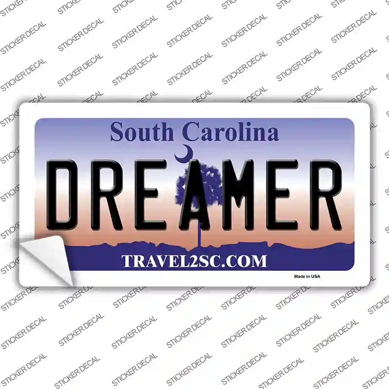 LP-6290s-S Dreamer South Carolina Novelty Sticker Decal - Small