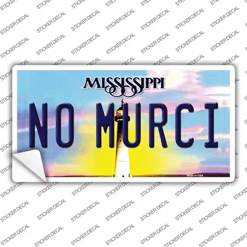 LP-6595s-S No Murci Mississippi Novelty Sticker Decal - Small