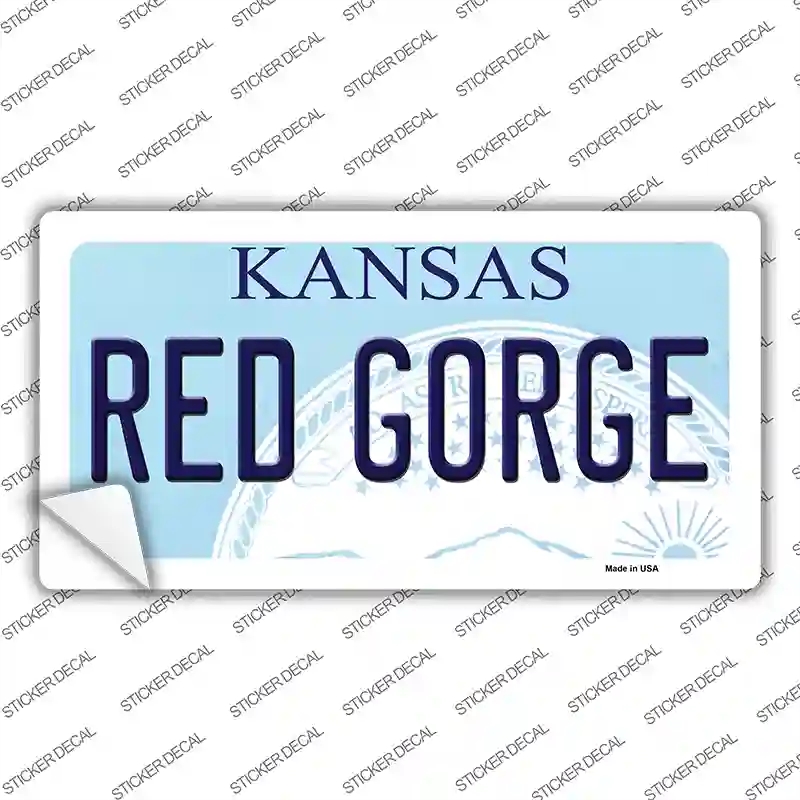 LP-6609s-XL Red Gorge Kansas Novelty Sticker Decal - Extra Large