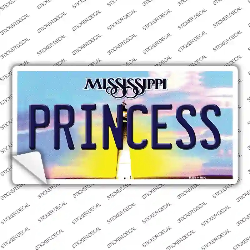 LP-6579s-S Princess Mississippi Novelty Sticker Decal - Small