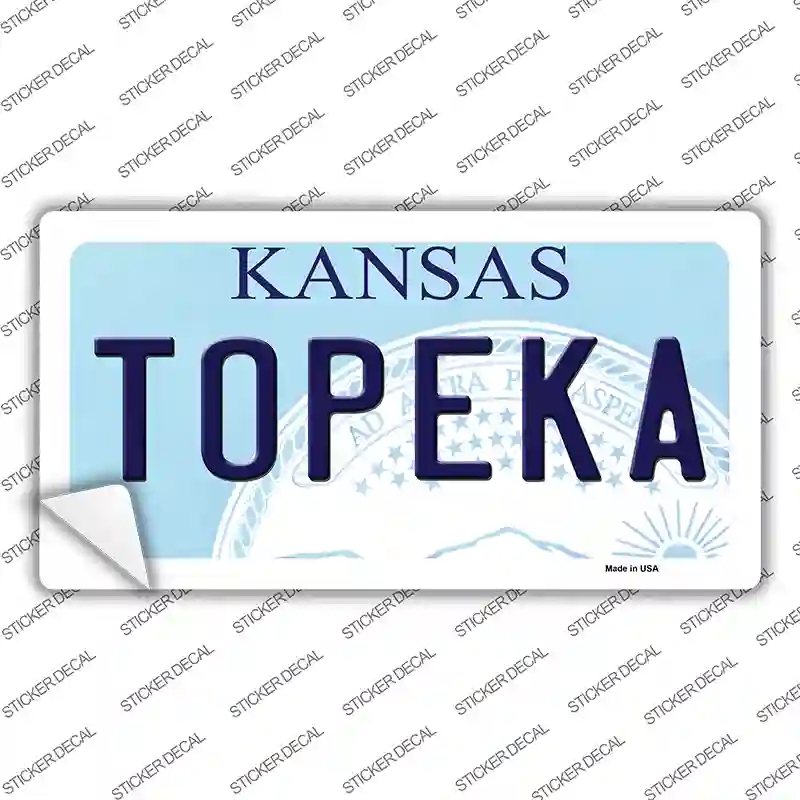 LP-6608s-L Topeka Kansas Novelty Sticker Decal - Large