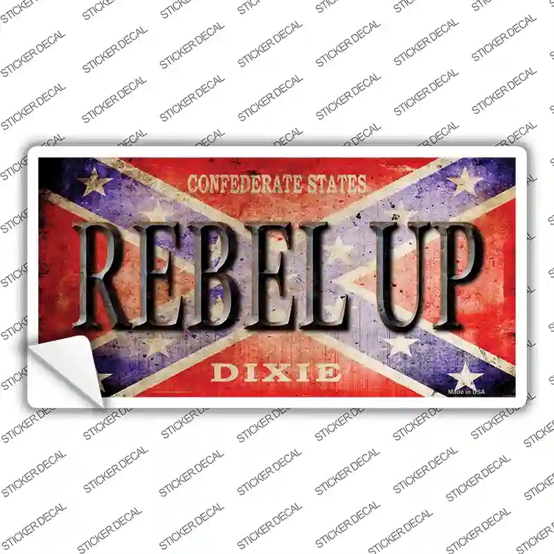 LP-8233s-L Rebel Up Novelty Sticker Decal - Large