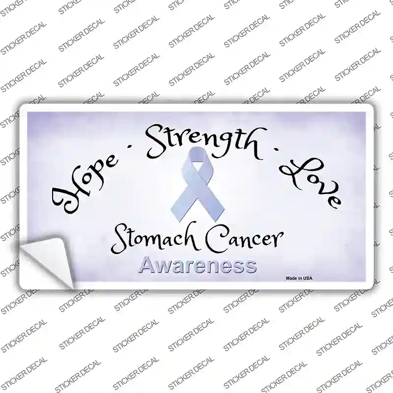 LP-8321s-L Stomach Ribbon Novelty Sticker Decal - Large