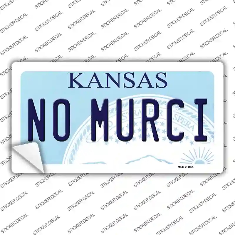 LP-6641s-S No Murci Kansas Novelty Sticker Decal - Small