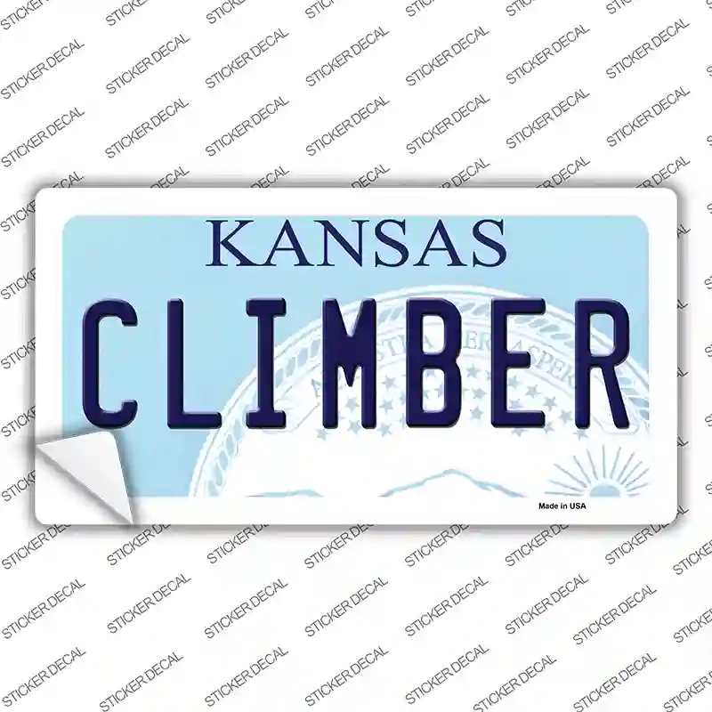 LP-6644s-S Climber Kansas Novelty Sticker Decal - Small