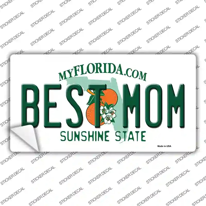 LP-6659s-S Best Mom Florida Novelty Sticker Decal - Small