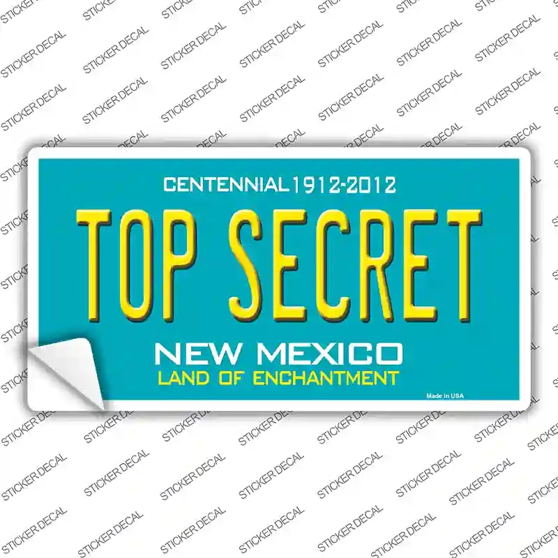 LP-6672s-XL Top Secret   Mexico Novelty Sticker Decal - Extra Large