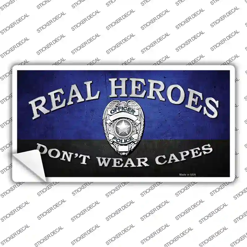 LP-9437s-S Real Heroes Blue Novelty Sticker Decal - Small