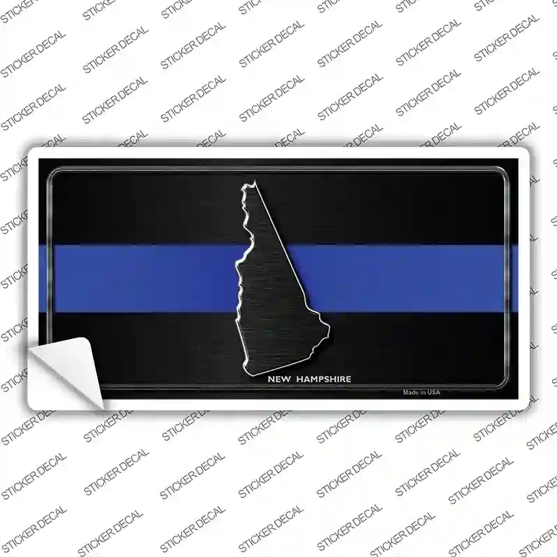LP-8911s-XL   Hampshire Thin Blue Line Novelty Sticker Decal - Extra Large