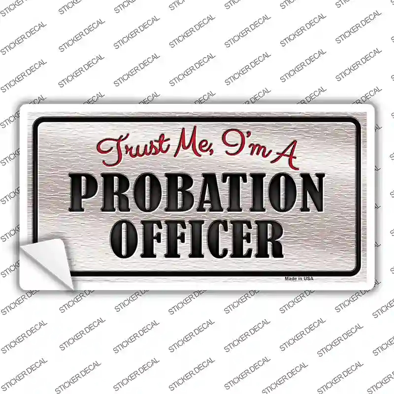 LP-9686s-S Probation Officer Novelty Sticker Decal - Small