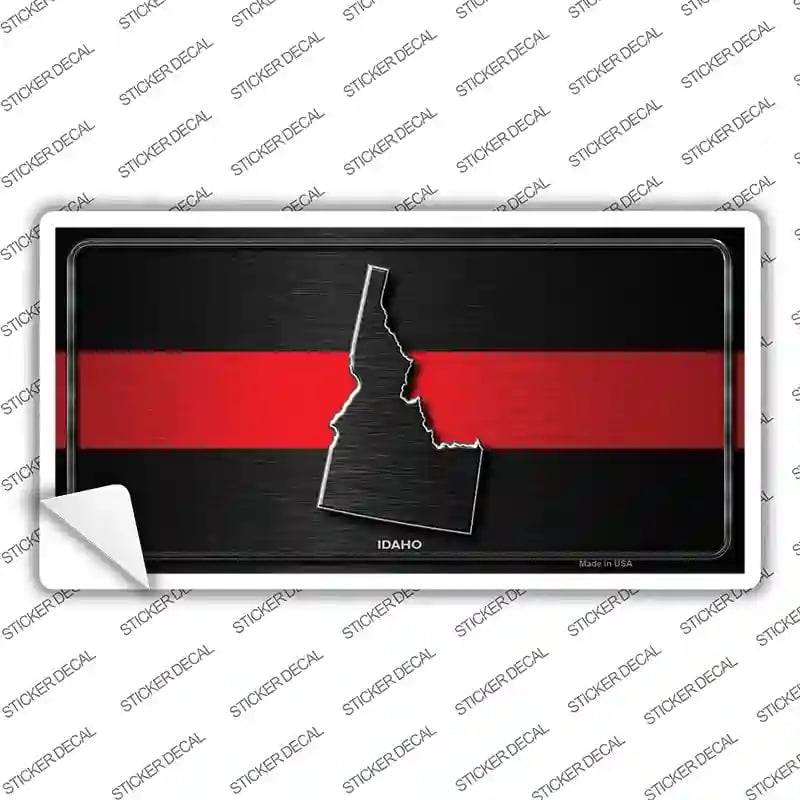 LP-9701s-S Idaho Thin Red Line Novelty Sticker Decal - Small