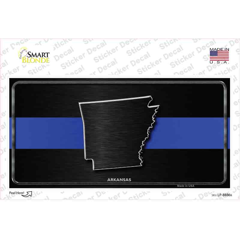 LP-8886s-M Arkansas Thin Blue Line Novelty Sticker Decal - Medium