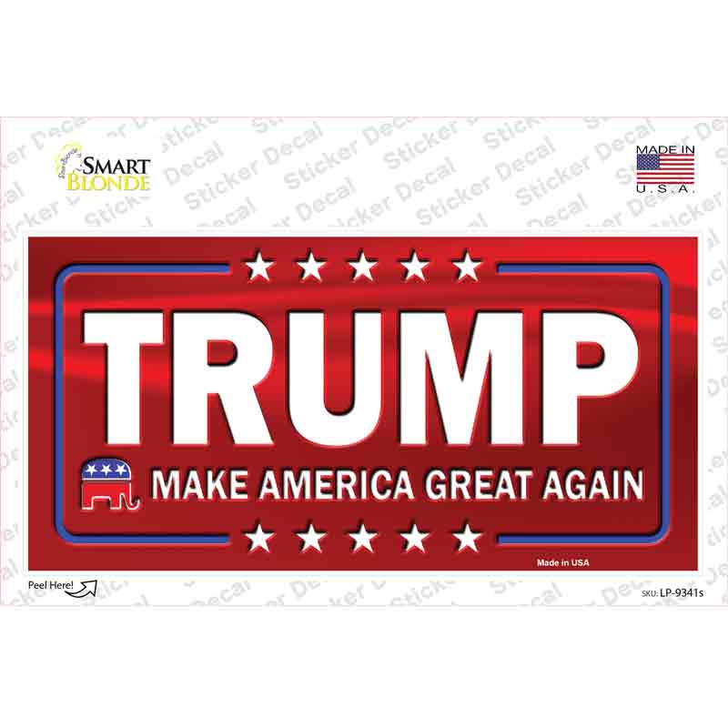 LP-9341s-M Trump MAGA Novelty Sticker Decal - Medium