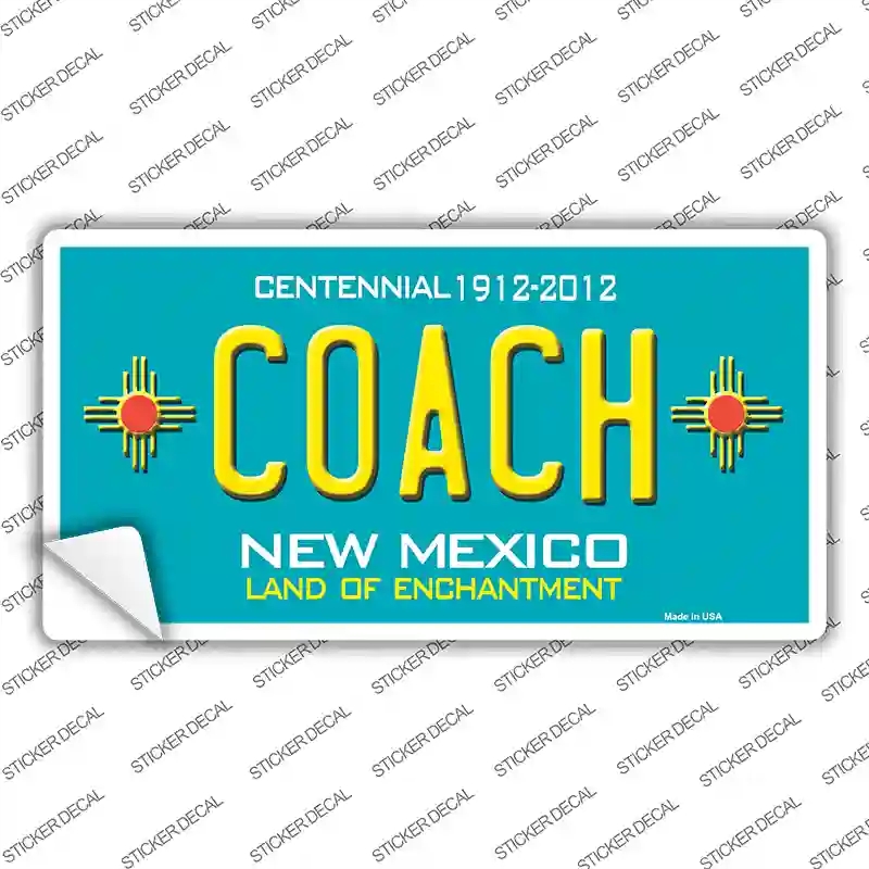 LP-6694s-S Coach   Mexico Novelty Sticker Decal - Small
