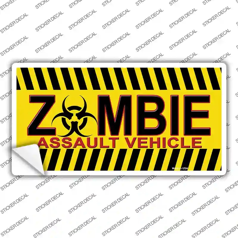 LP-8292s-XL Zombie Assault Vehicle Novelty Sticker Decal - Extra Large
