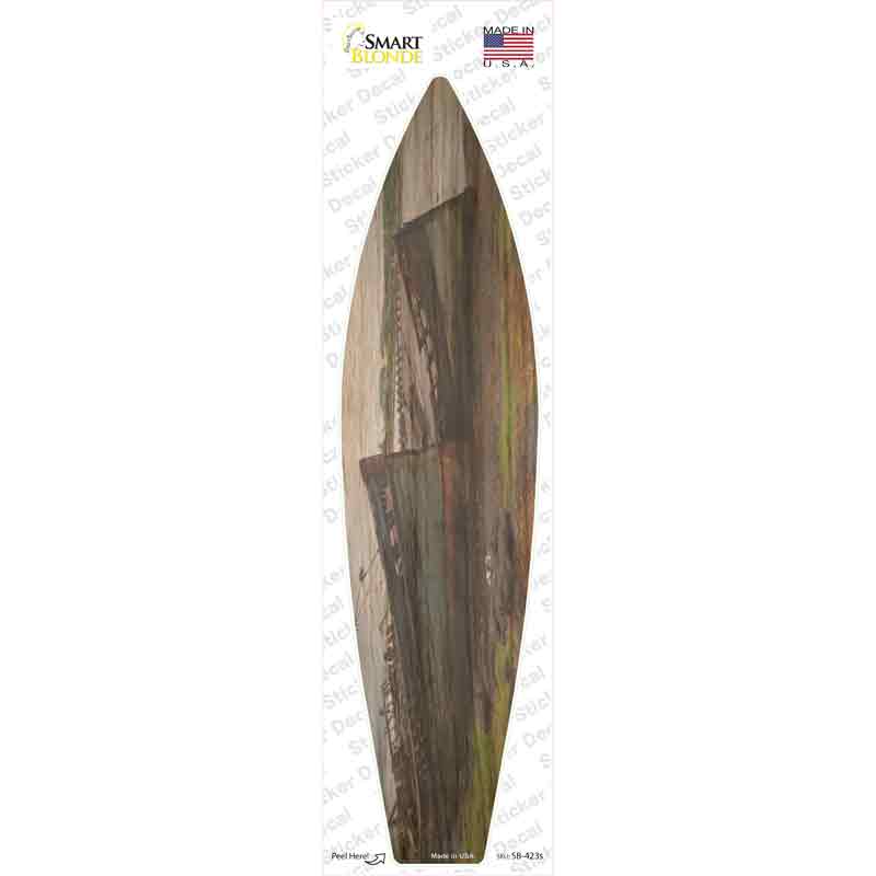 SB-423s-M Wrecked Boats Novelty Surfboard Sticker Decal - Medium