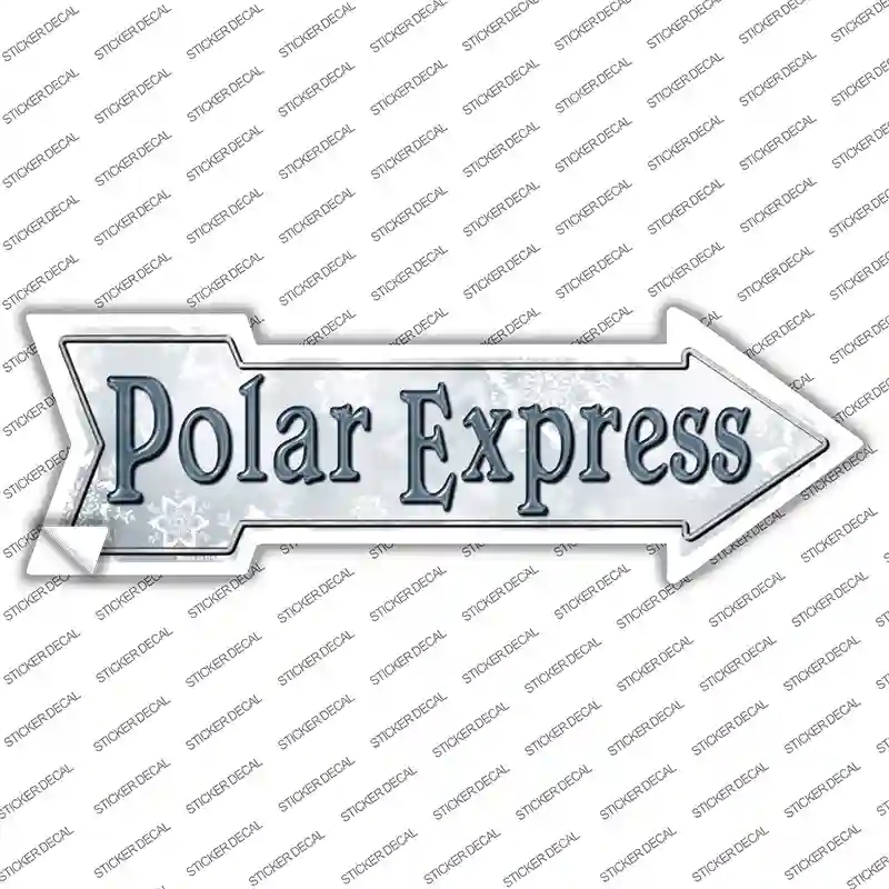 A-147s-L Polar Express Novelty Arrow Sticker Decal - Large