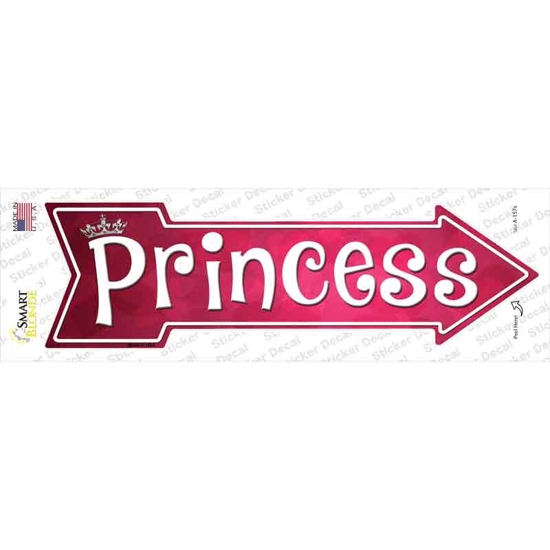 A-157s-M Princess Novelty Arrow Sticker Decal - Medium