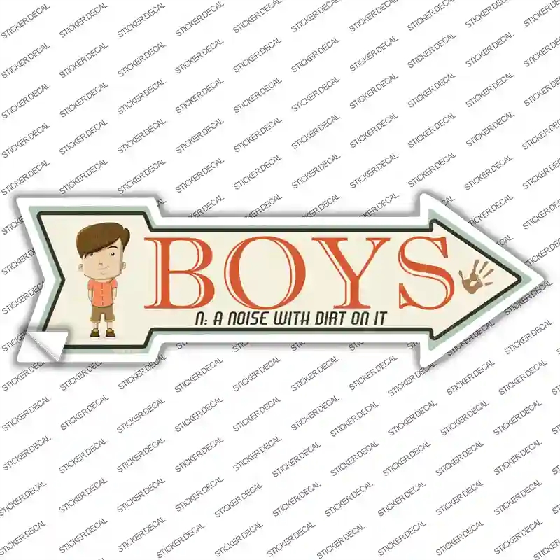 A-168s-XL Boys Novelty Arrow Sticker Decal - Extra Large