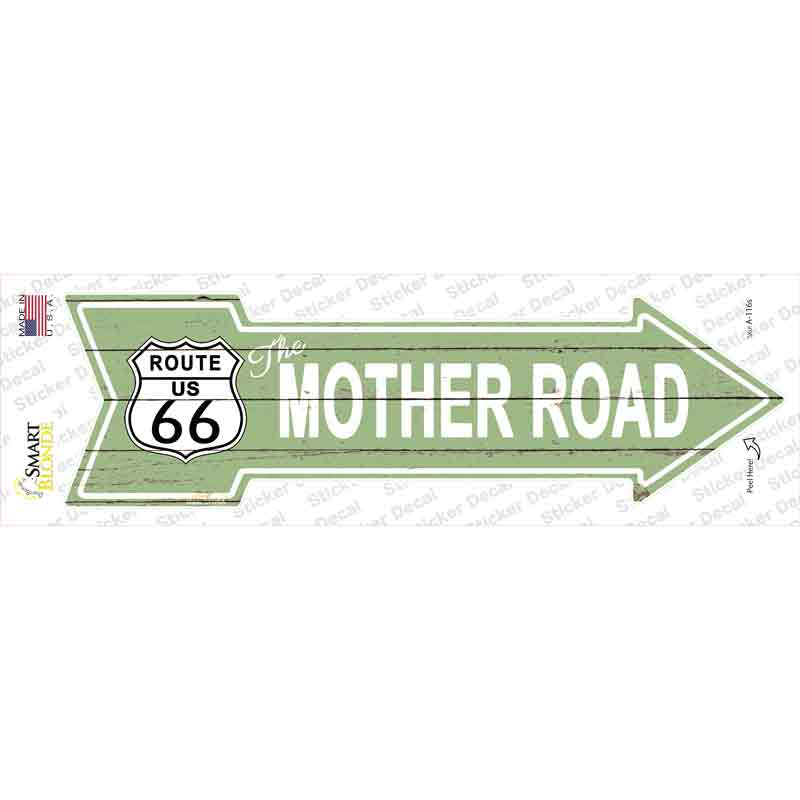 A-116s-M The Mother Road Novelty Arrow Sticker Decal - Medium