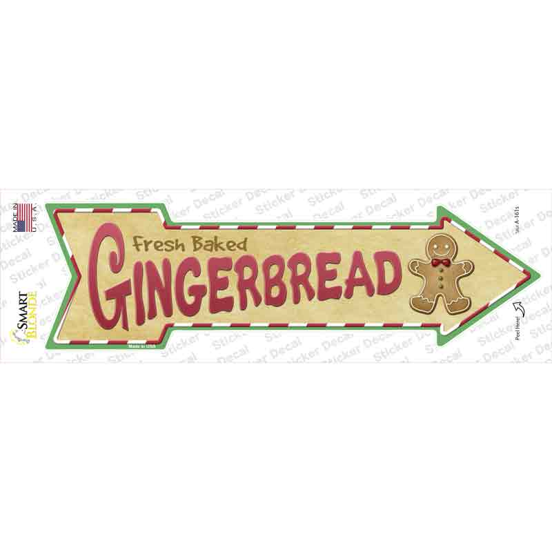 A-161s-M Gingerbread Novelty Arrow Sticker Decal - Medium