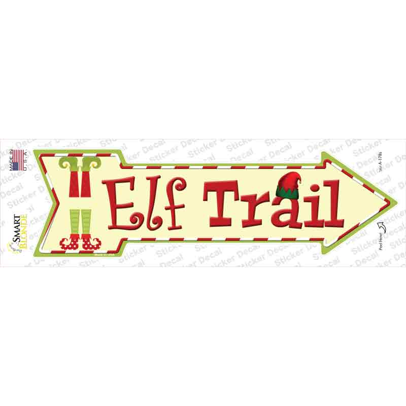 A-178s-M Elf Trail Novelty Arrow Sticker Decal - Medium