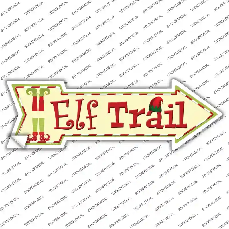 A-178s-S Elf Trail Novelty Arrow Sticker Decal - Small