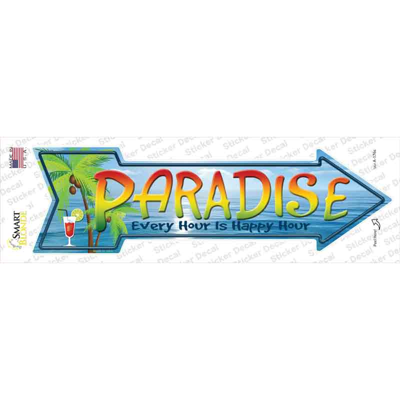 A-176s-M Paradise Novelty Arrow Sticker Decal - Medium