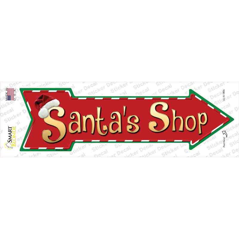 A-180s-M Santas Shop Novelty Arrow Sticker Decal - Medium
