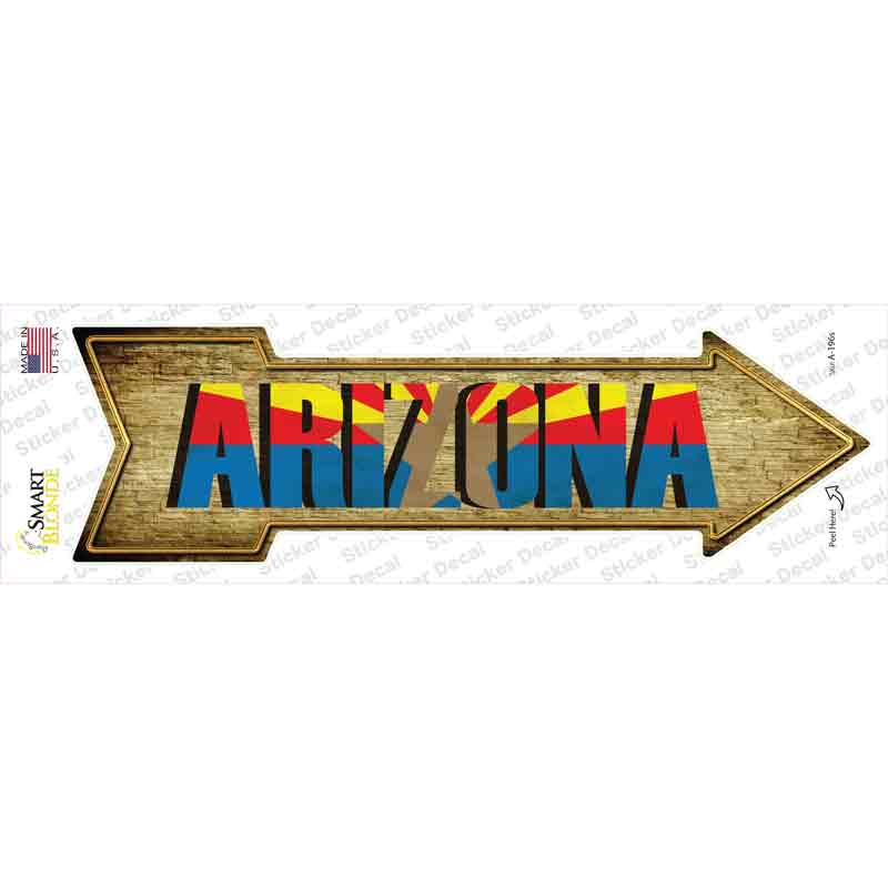 A-196s-M Arizona Novelty Arrow Sticker Decal - Medium