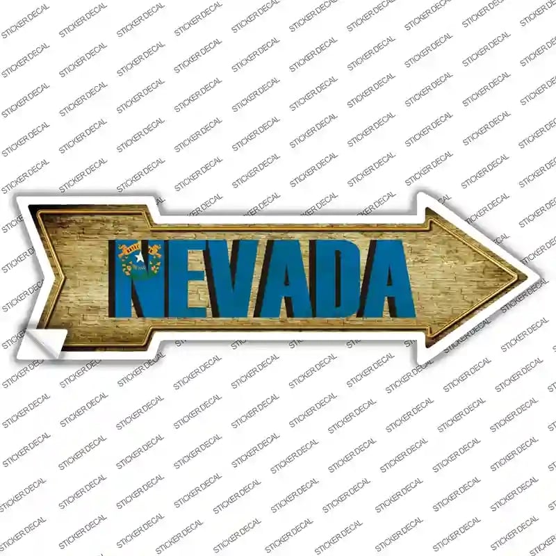 A-221s-S Nevada Novelty Arrow Sticker Decal - Small