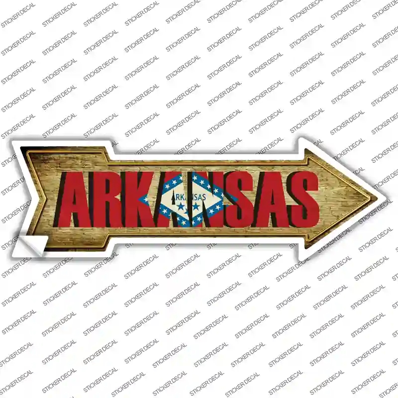 A-197s-S Arkansas Novelty Arrow Sticker Decal - Small