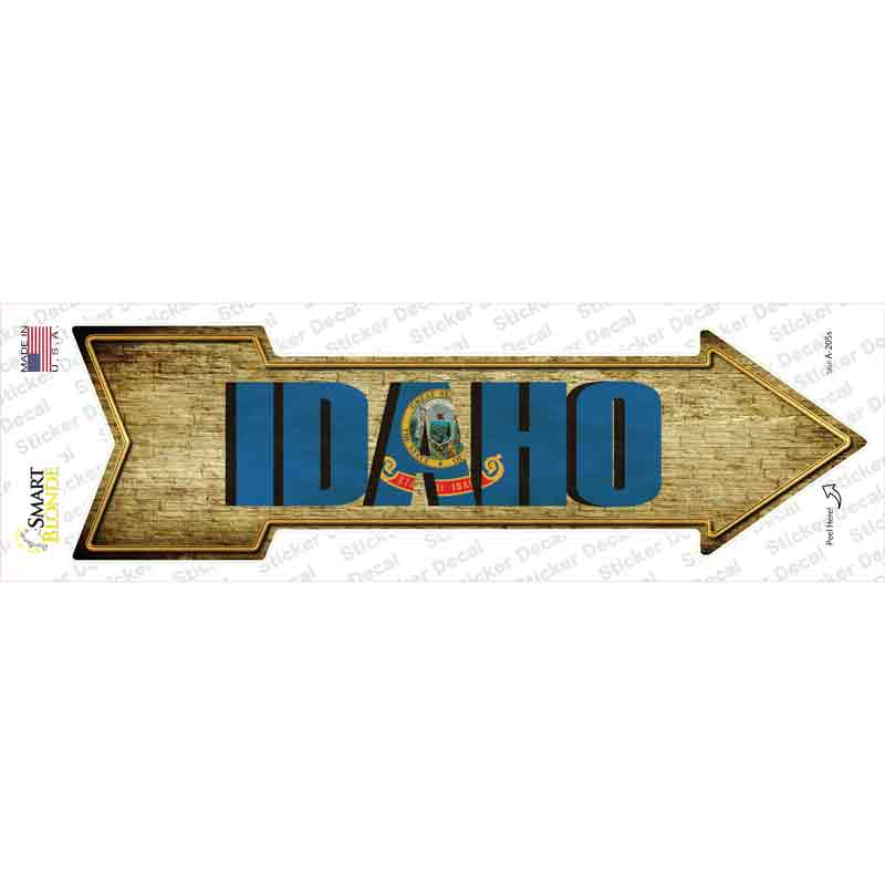 A-205s-M Idaho Novelty Arrow Sticker Decal - Medium