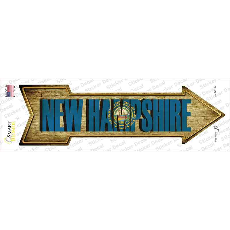 A-222s-M   Hampshire Novelty Arrow Sticker Decal - Medium
