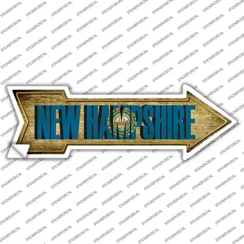 A-222s-S   Hampshire Novelty Arrow Sticker Decal - Small
