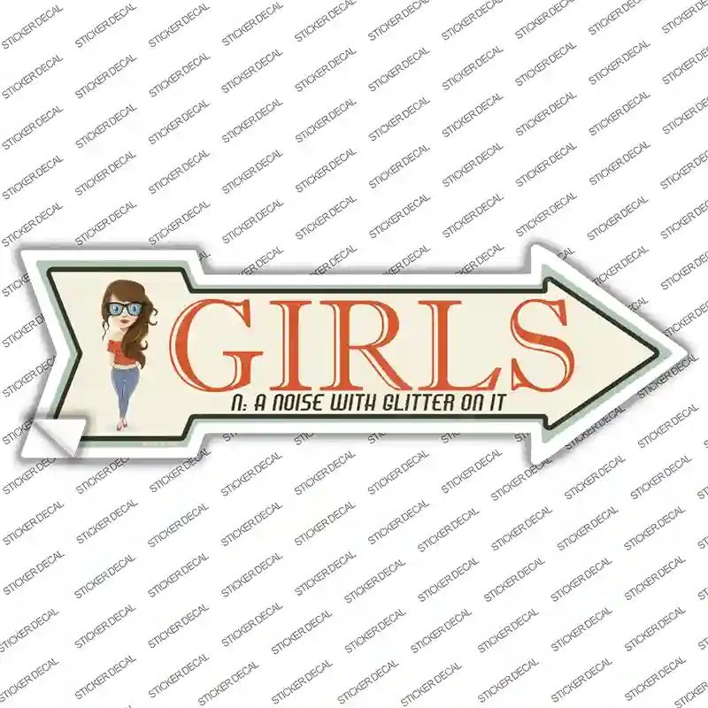 A-169s-S Girls Novelty Arrow Sticker Decal - Small