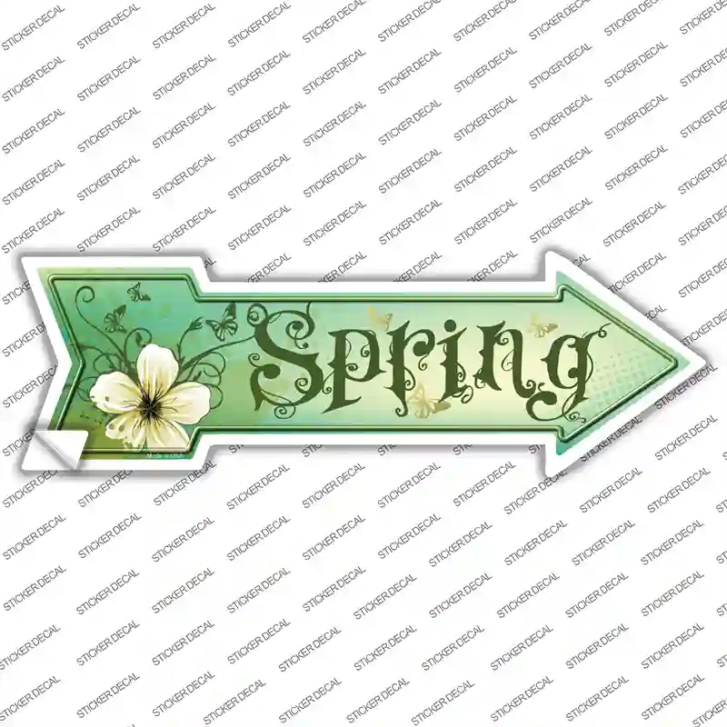A-184s-XL Spring Novelty Arrow Sticker Decal - Extra Large