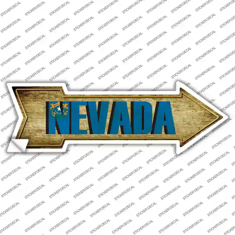 A-221s-XL Nevada Novelty Arrow Sticker Decal - Extra Large