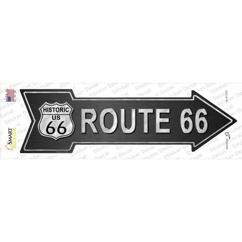A-117s-M Route 66 Novelty Arrow Sticker Decal - Medium