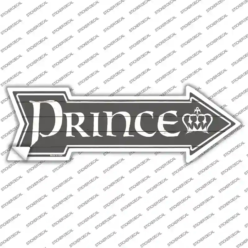 A-167s-S Prince Novelty Arrow Sticker Decal - Small