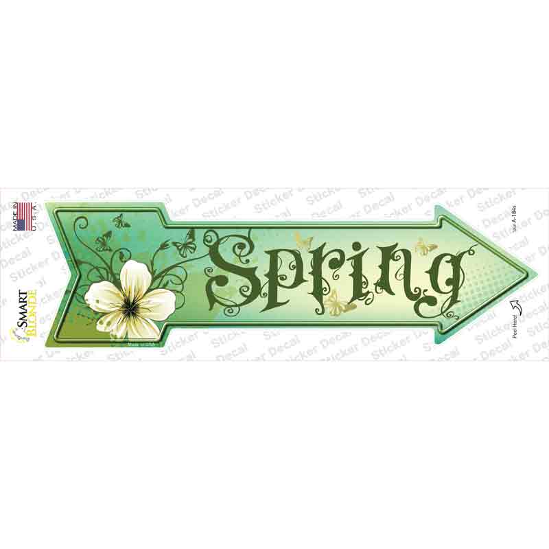 A-184s-M Spring Novelty Arrow Sticker Decal - Medium