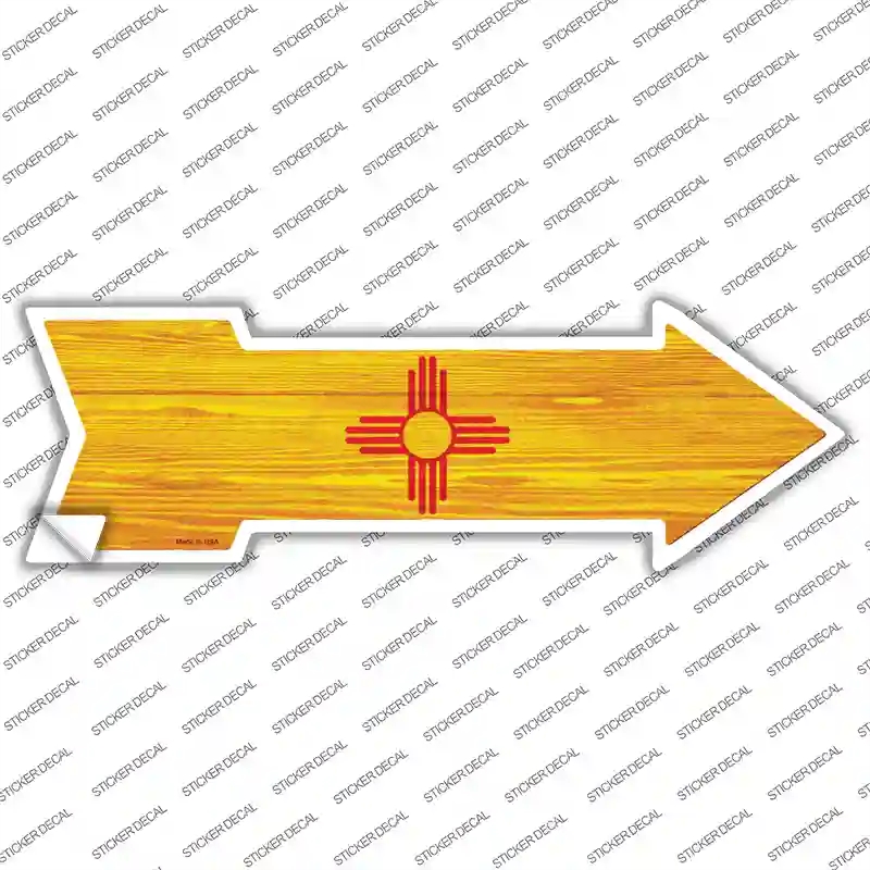 A-552s-L   Mexico State Flag Novelty Arrow Sticker Decal - Large