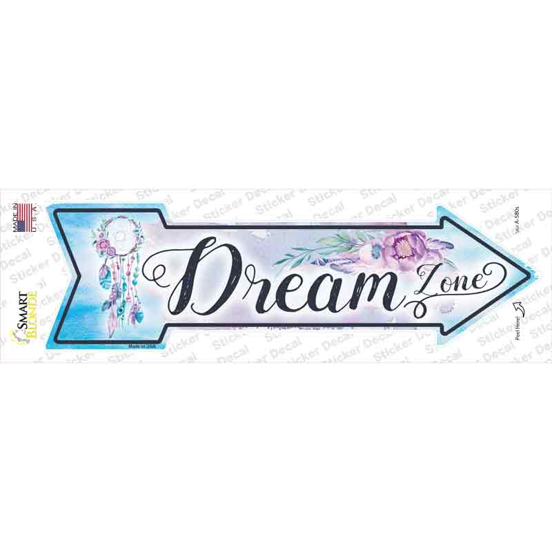 A-580s-M Dream Zone Novelty Arrow Sticker Decal - Medium