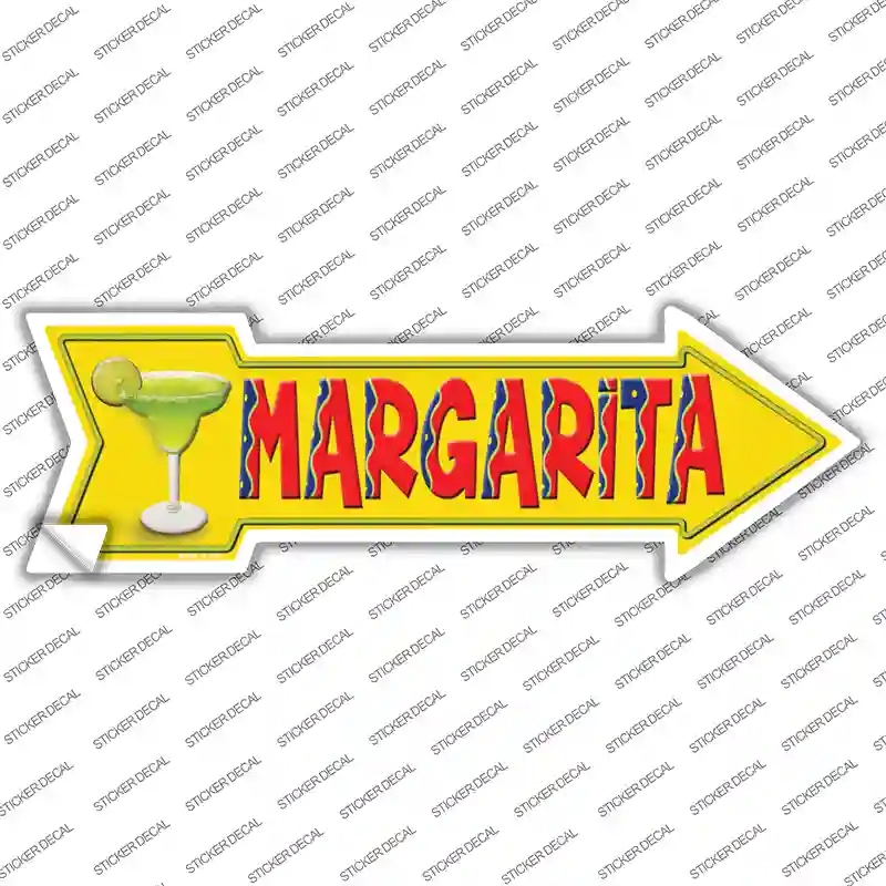 A-149s-XL Margarita Novelty Arrow Sticker Decal - Extra Large