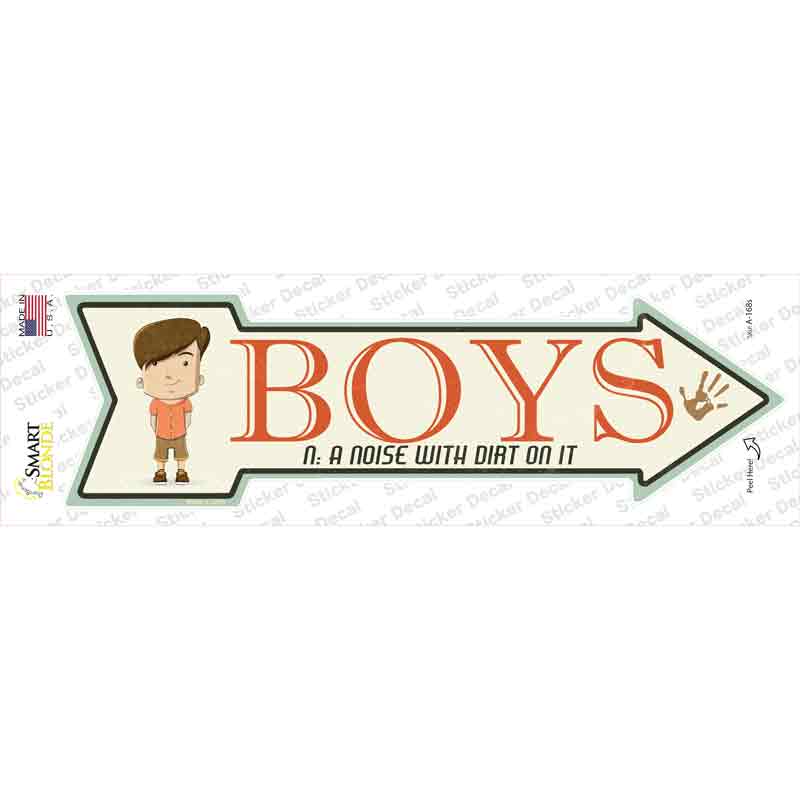 A-168s-M Boys Novelty Arrow Sticker Decal - Medium