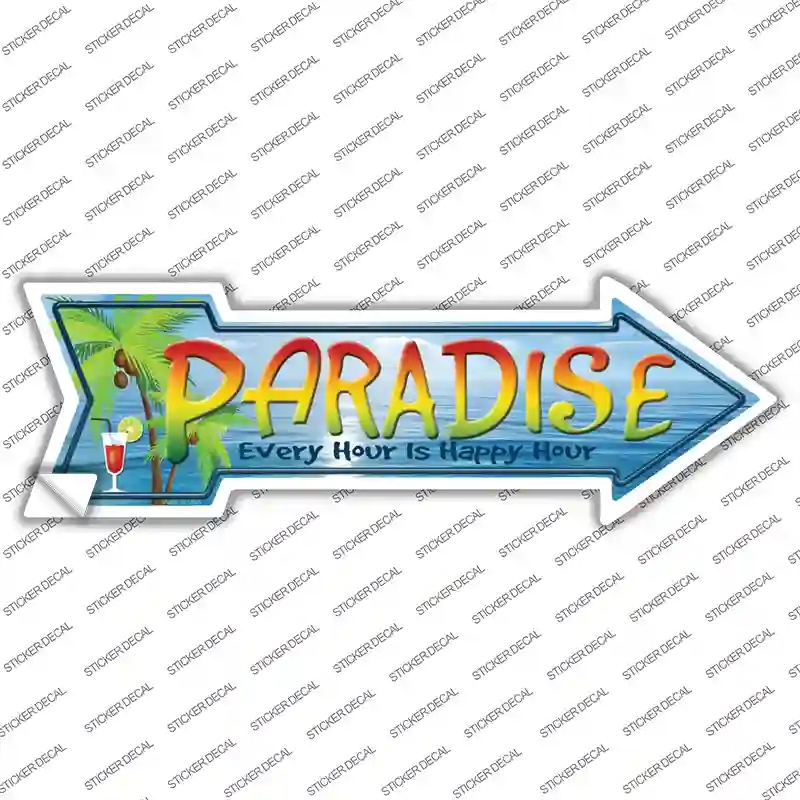 A-176s-S Paradise Novelty Arrow Sticker Decal - Small