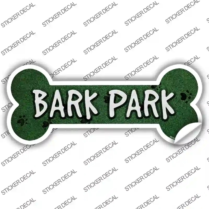 B-023s-L Bark Park Novelty Bone Sticker Decal - Large