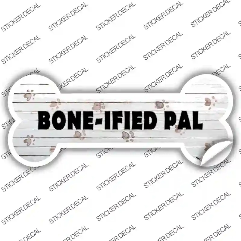 B-086s-L Boneified Pal Novelty Bone Sticker Decal - Large