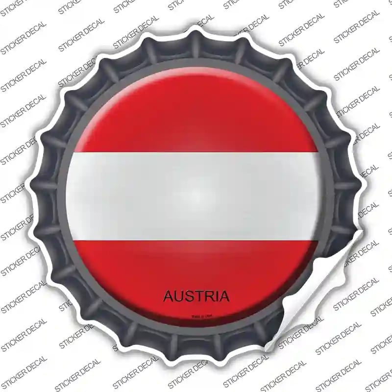 BC-197s-L Austria Novelty Bottle Cap Sticker Decal - Large