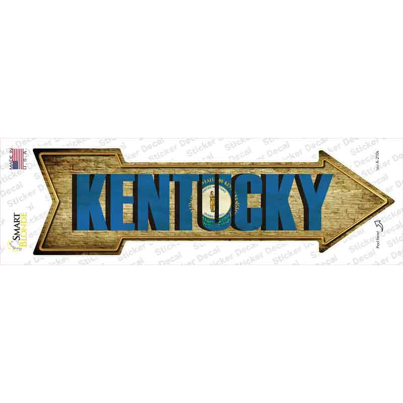 A-210s-M Kentucky Novelty Arrow Sticker Decal - Medium